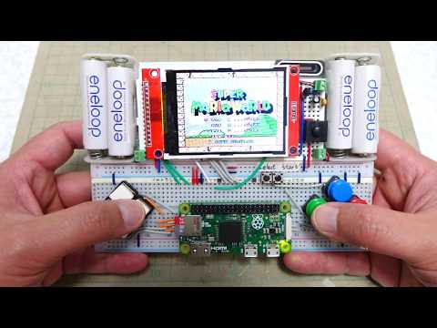 Breadboard RetroPie Playing Super Mario