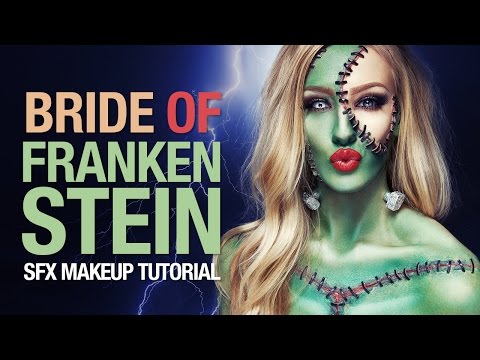 Bride of Frankenstein Halloween makeup tutorial