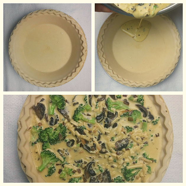 Broccoli, Mushroom, and Gouda Quiche Step 6.png