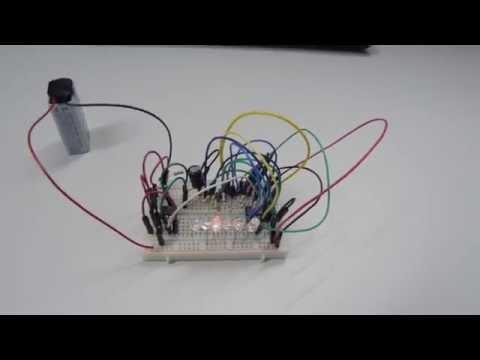 Build The Knight Rider Light Bar Circuit With LEDs