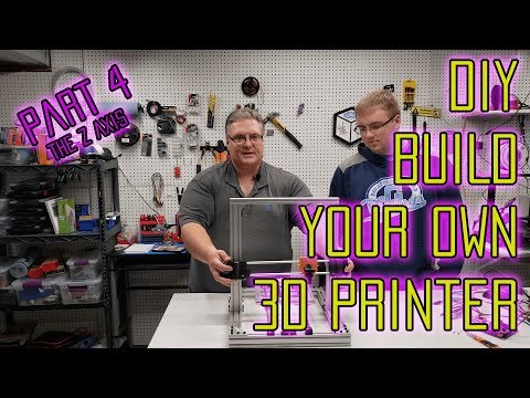 Build Your Own DIY 3D Printer at home - Part 4 : The Z Axis