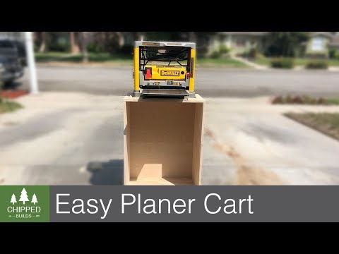 Build a Mobile Planer Stand/Shop Cart || How To