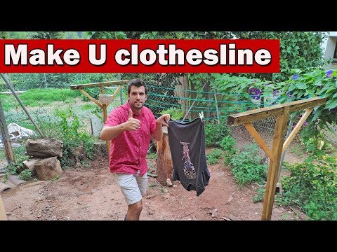 Build a clothesline in your backyard