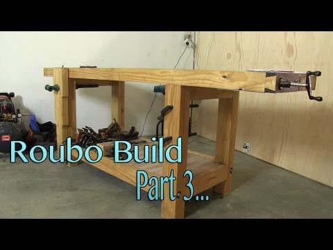 Build a solid workbench on a budget (split top roubo) Part 3 - Cutting the Slabs tenon