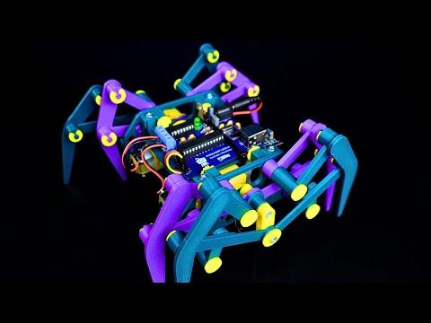 Build a walking robot: Theo Jansen style 3D printed octopod