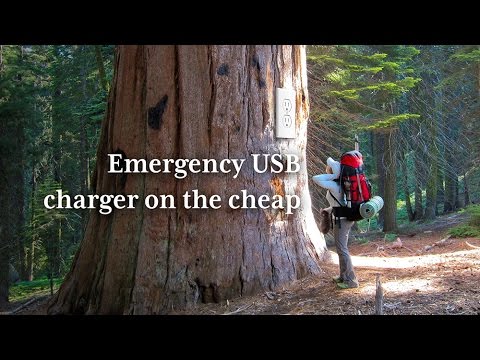 Build an emergency USB charger on the cheap