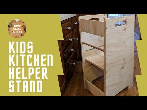 Build this Kids Kitchen Helper Stand