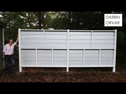 Building a 7 1/2 ft Modern Privacy Fence