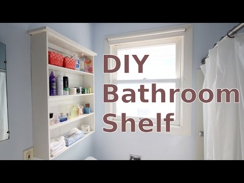 Building a DIY Bathroom Wall Shelf for Less Than $20