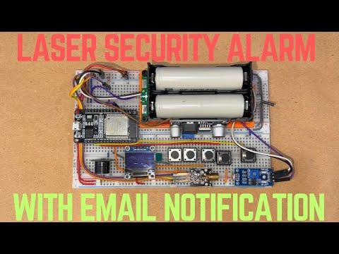 Building a Laser Security Alarm with Email Notification