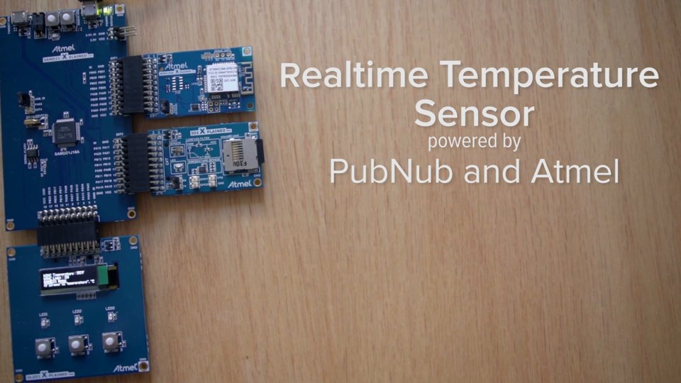 Building a Realtime Temperature Sensor with Atmel and PubNub