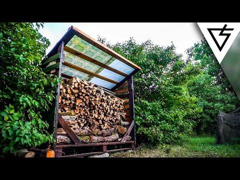 Building a Simple Firewood Shed out of Reclaimed Wood