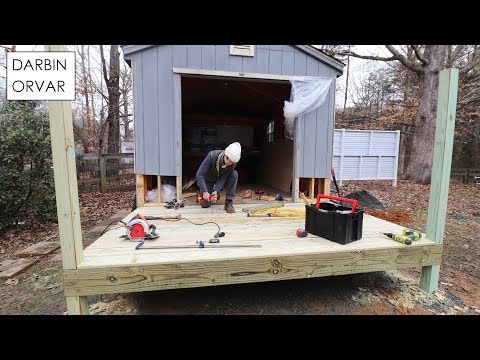 Building a Small Deck for My Workshop