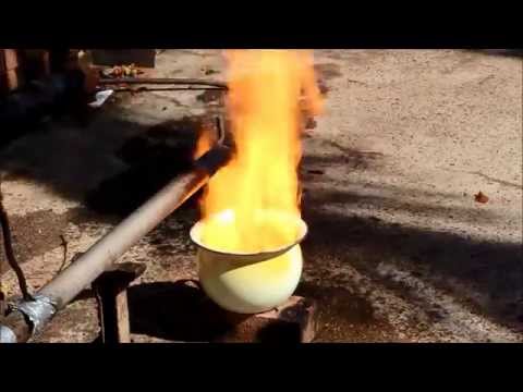 Building a Waste oil burner from Grannies Chamber Pot