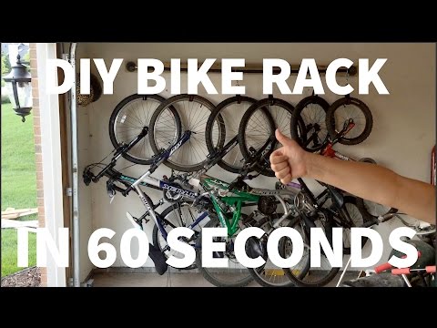 Building a compact bike rack for 6 bikes in 60 seconds.