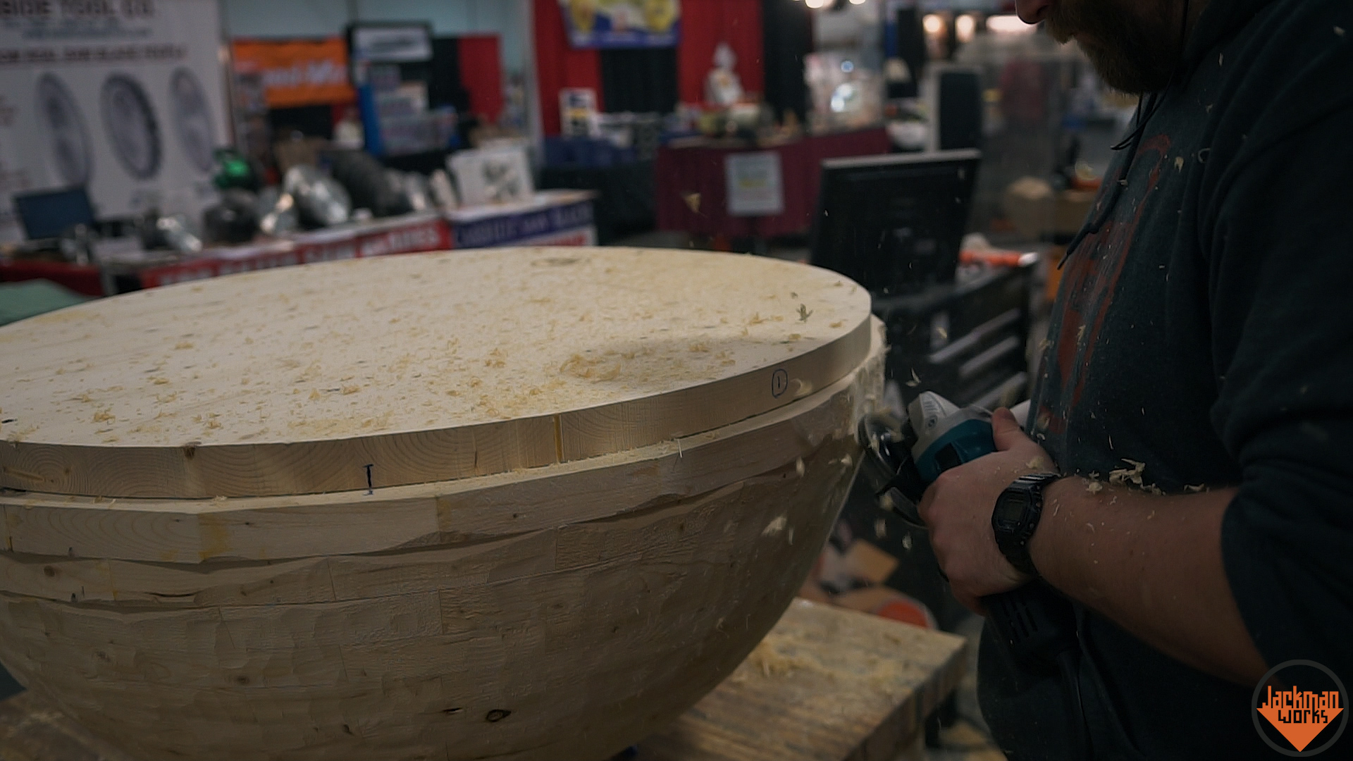 Building a giant baseball chair from 2x4s 21.jpg