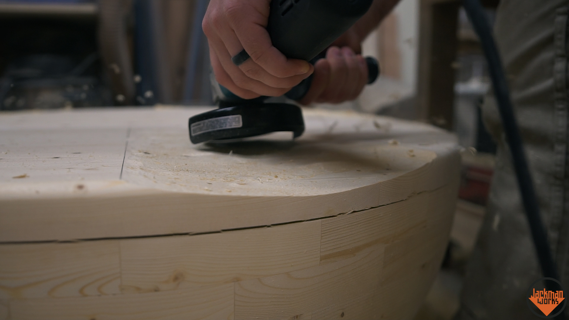 Building a giant baseball chair from 2x4s 26.jpg