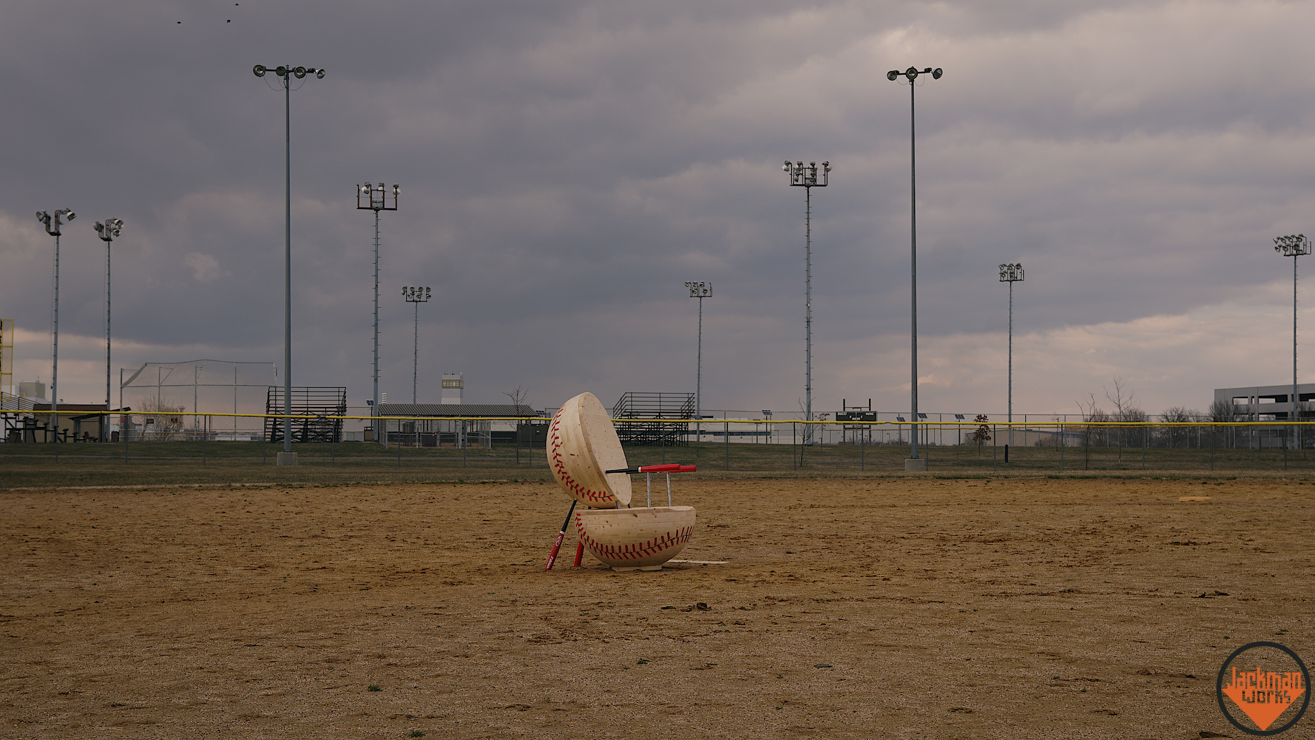 Building a giant baseball chair from 2x4s 44.jpg