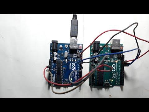 Burn Bootloader using 2 Arduino uno very Simple way arduino as ISP