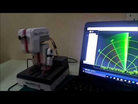 Burn-E  Arduino Robot testing radar mode