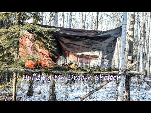 Bushcraft Experience, Building My Dream Shelter