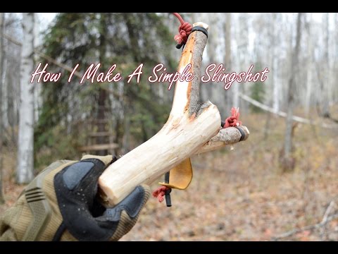 Bushcraft Skills, How To Craft An Easy Slingshot/Catapult-AlaskanFrontier1