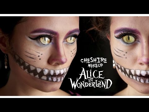 CHESHIRE CAT MAKEUP TUTORIAL!! (ALICE IN WONDERLAND CAT)