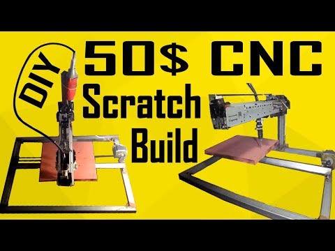 CNC Build From Scratch for 50$ | x-carve Inspired | MakerMan