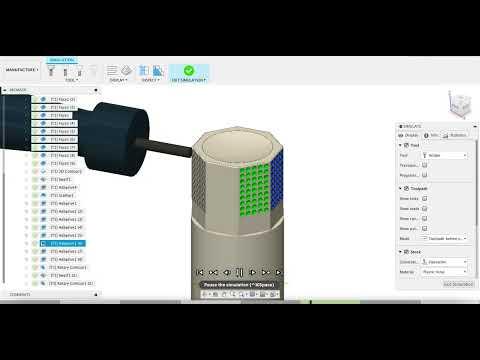 CNC Knob - Dimples - Simulation