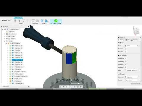 CNC Knob - Side Face - Simulation