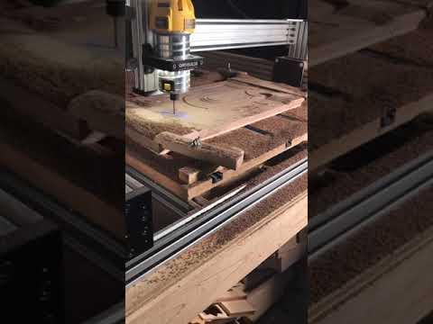 CNC Sushi Board Pocket Operation