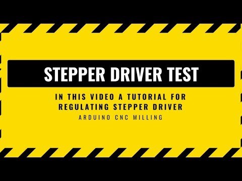 CNC milling machine stepper driver test