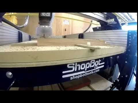 CNC milling on hardwood