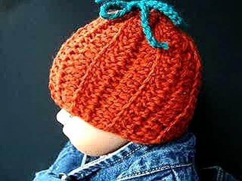 CROCHET PATTERN,  little pumpkin hat, or bathroom tissue cover, halloween, how to diy