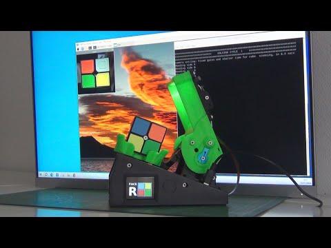 CUBOTino pocket: Rubik's cube optimal solver robot