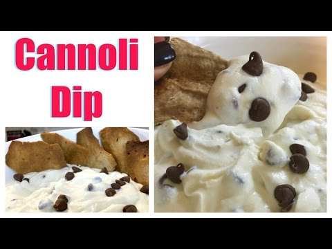 Cannoli Dip | Easy Homemade Dip &amp;amp; Chips Recipe | Cait Straight Up