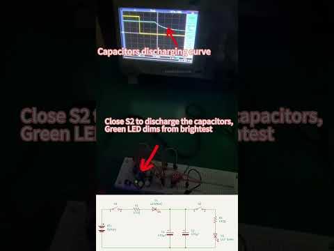 Capacitor Charging and Discharging Experiment For School Learning