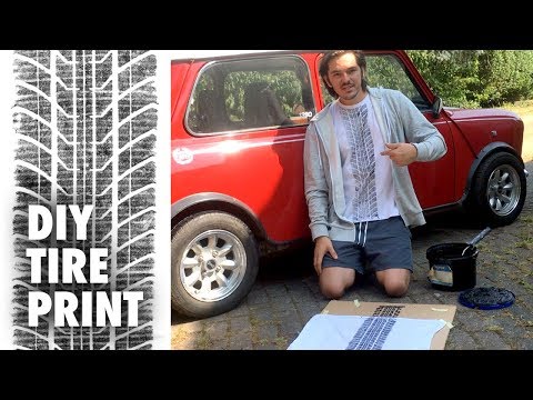 Car Tire Print Shirts - How To - Tire Track t-shirt