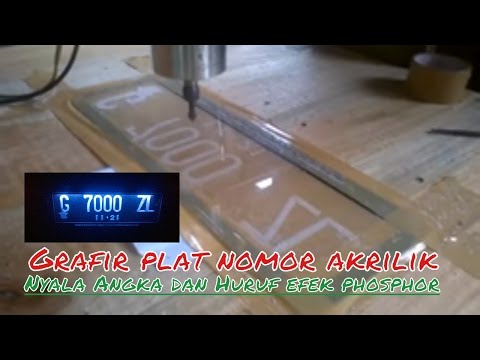 Cara Grafir Plat Nomor Akrilik