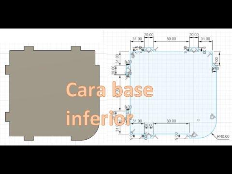 Cara base inferior - Repostero / Fusion 360