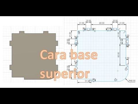 Cara base superior - Repostero/Fusion 360