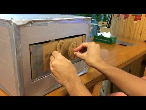 Cardboard Combination Lock Safe