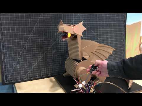 Cardboard Dragon Robot