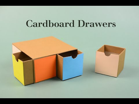 Cardboard Drawers 2 Tutorial | Creative DIY