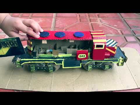 Cardboard Freight Engine | Cardboard Train