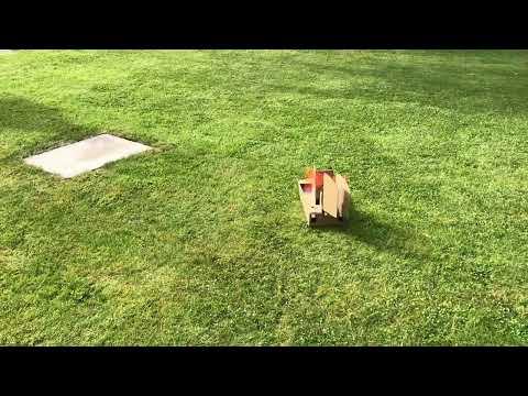 Cardboard RC Grass Skimming Airboat.