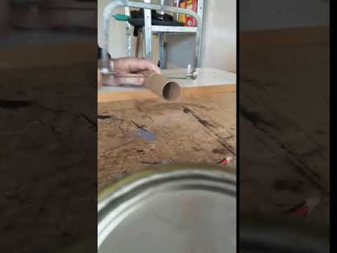 Cardboard tube cutting