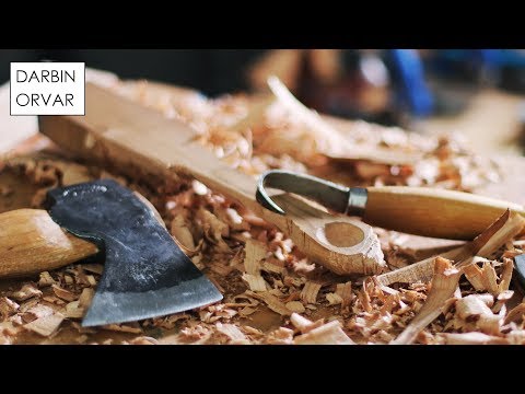 Carving a Baby Spoon for August