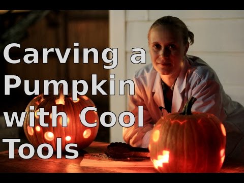 Carving a Pumpkin with Cool Tools