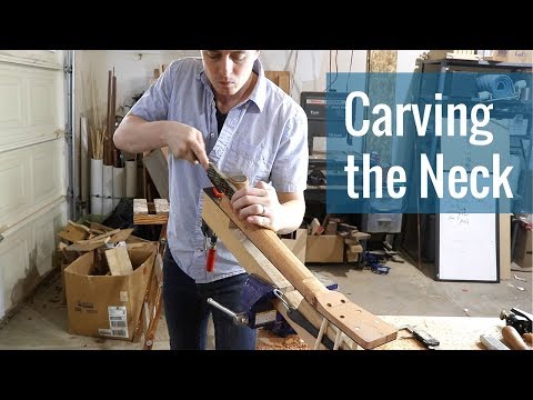 Carving the Neck (Ep 12 - Acoustic Guitar Build)